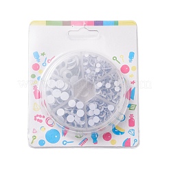 4mm ~ 9mm gemischt Größe black & white wackeln Kulleraugen Cabochons DIY Scrapbooking Handwerk Spielzeug Zubehör KY-X0002-B