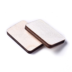 Unfertige Cabochons aus Pappelholz WOOD-D021-02A