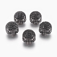 Латунные микро проложить кубического циркония бусы&nbsp;ZIRC-S053-YS040B-3