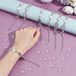 7 stücke 7 arten legierung armbänder & fußkettchen machen MAK-UN0001-46