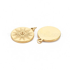 Ionenplattierung (IP) 304 Edelstahl Anhänger Strass-Einstellungen STAS-N097-177