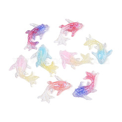 Leuchtende Cabochons aus transparentem Harz RESI-N047-01