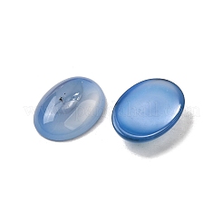 Natürliche blaue Achat-Cabochons G-A266-01A