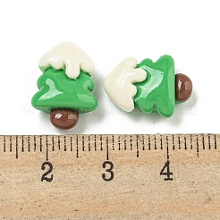 Deko-Cabochons aus undurchsichtigem Harz mit Weihnachtsmotiv CRES-B022-01J