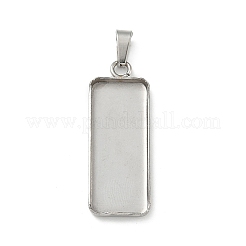 Cabochon-Fassungen für Anhänger aus Edelstahl 304 X-STAS-Z118-02P