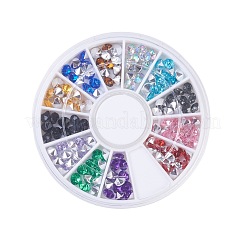 Nachahmung taiwan acryl strass spitz zurück cabochons OACR-X0006-11-4mm-B