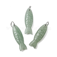 Резные подвески из натурального зеленого авантюрина&nbsp;G-G314-01P-03