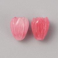 Непрозрачные бусины из цветочной розы из смолы&nbsp;RESI-TAC0022-01F