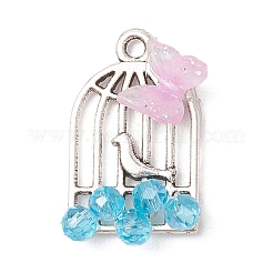 Tibetischer stil Aluminium Anhänger & Charms PALLOY-JF03717