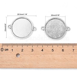 Tibetischer Stil Legierung Fassungen mit Verbinder X-TIBE-M022-11AS