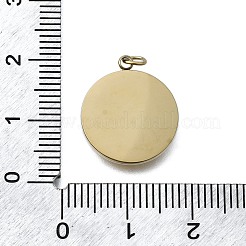 Cabochon-Fassungen für Anhänger aus Edelstahl 304 STAS-H233-21G