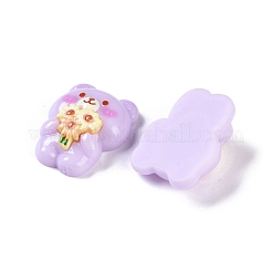 Cartoon Bär undurchsichtige Harz Decoden Cabochons CRES-I031-02
