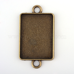 Tibetischen Stil Legierung Trapez Kronleuchter Komponente Emaille Fassungen TIBE-M016-08AB-NF