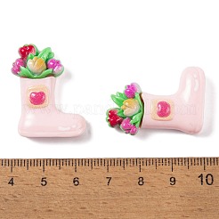 Deko-Cabochons aus undurchsichtigem Harz mit Frühlingsthema CRES-O007-03B