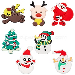84 Stück PVC-Cabochons mit Weihnachtsmotiven in 7 Stilen FIND-SC0011-36