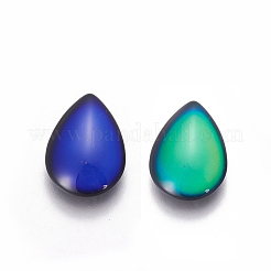 Glascabochons (Farbe ändert sich mit unterschiedlicher Temperatur) GGLA-J010-01-13x18mm