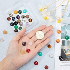 Natürliche und synthetische Mischstein Cabochons G-PH0034-34