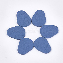 Gemalte Pappelholz Cabochons WOOD-T021-31B
