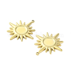 Cabochon-Fassungen für Anhänger aus Edelstahl 304 STAS-L269-016G