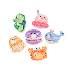 Undurchsichtige Decoden-Cabochons aus Harz CRES-I035-21