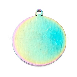 PVD-Vakuumbeschichtung 304 Edelstahl Anhänger Strass Cabochons STAS-P288-14M