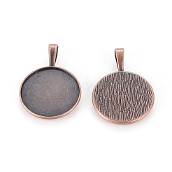 Tibetischen stil Anhänger Fassungen für Cabochons TIBEP-20474-R-LF