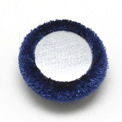 Cabochons aus mit Samtstoff bezogenem Stoff WOVE-S084-11E