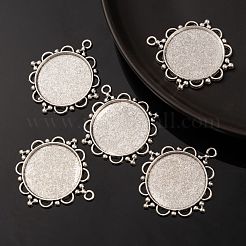 Tibetischer Stil Legierung Anhänger Fassungen X-TIBEP-N003-55AS