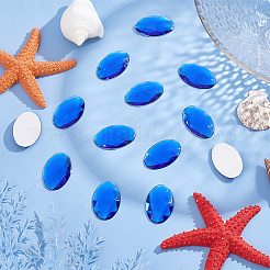 100 Stück Acryl-Strass-Cabochons mit flacher Rückseite OACR-OC0001-19B