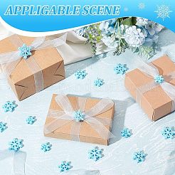 100pcc 3 Stile Weihnachtsthema undurchsichtige Harz Cabochons RESI-OC0001-44