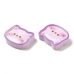 Niedliche Cartoon-Tier-Cabochons aus undurchsichtigem Harz RESI-C034-05E