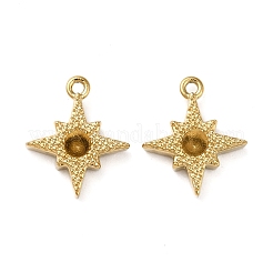 304 Edelstahl Anhänger Strass Fassungen STAS-Q252-16G