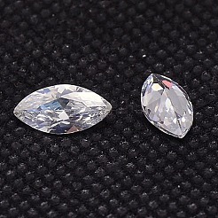 Zirkonia zeigte zurück Cabochons ZIRC-M003-16x8mm-007
