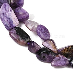 Естественно чароитовыми бисер пряди X-G-S301-13-01