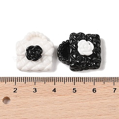 Undurchsichtige Decoden-Cabochons aus Harz RESI-S391-14