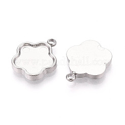 Cabochon-Fassungen für Anhänger aus Edelstahl 304 STAS-T065-88P