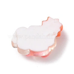 Durchscheinende Cabochons aus Wolkenharz RESI-K019-03A