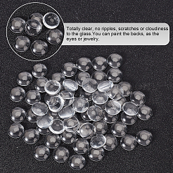 Transparente Glas Cabochons GGLA-AR0001-04A