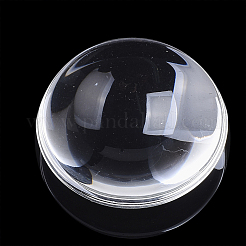 Transparente Glas Cabochons GGLA-R026-18mm-B