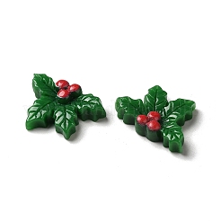 Weihnachtliche Cabochons aus undurchsichtigem Harz RESI-K019-39