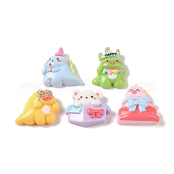 Undurchsichtige Decoden-Cabochons aus Harz RESI-s391-17