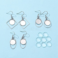 Bausatz zum Selbermachen von Geometrie-Ohrringen DIY-FS0002-82