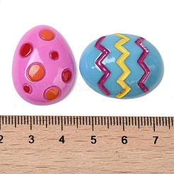 Osterei-Cabochons aus undurchsichtigem Harz CRES-P028-01