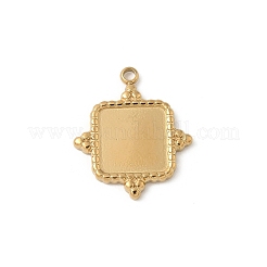 Cabochon-Fassungen für Anhänger aus Edelstahl 304 STAS-L293-08G