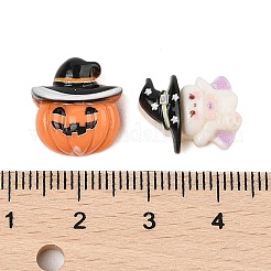 Undurchsichtige Harz-Cabochons zum Thema Halloween CRES-M037-06