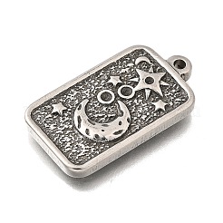 Cabochon-Fassungen für Anhänger aus Edelstahl 304 STAS-H477-07P