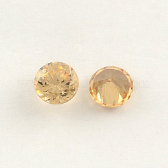 Rautenförmigen Zirkonia zeigte zurück Cabochons X-ZIRC-R004-5mm-04