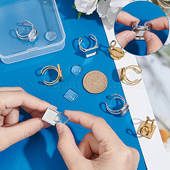 DIY Rohling Kuppel Ring Herstellung Set DIY-UN0003-98A