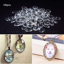 Transparente Glas Cabochons GGLA-PH0004-18