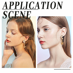 48 шт. 3 цвета 201 нержавеющая сталь фурнитура для сережек-гвоздиков STAS-DC0009-86